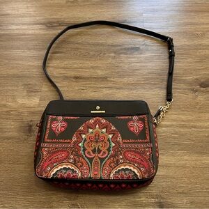 SPARTINA 449 Crossbody Bag in Daufuskie Island Multi-color Paisley Design